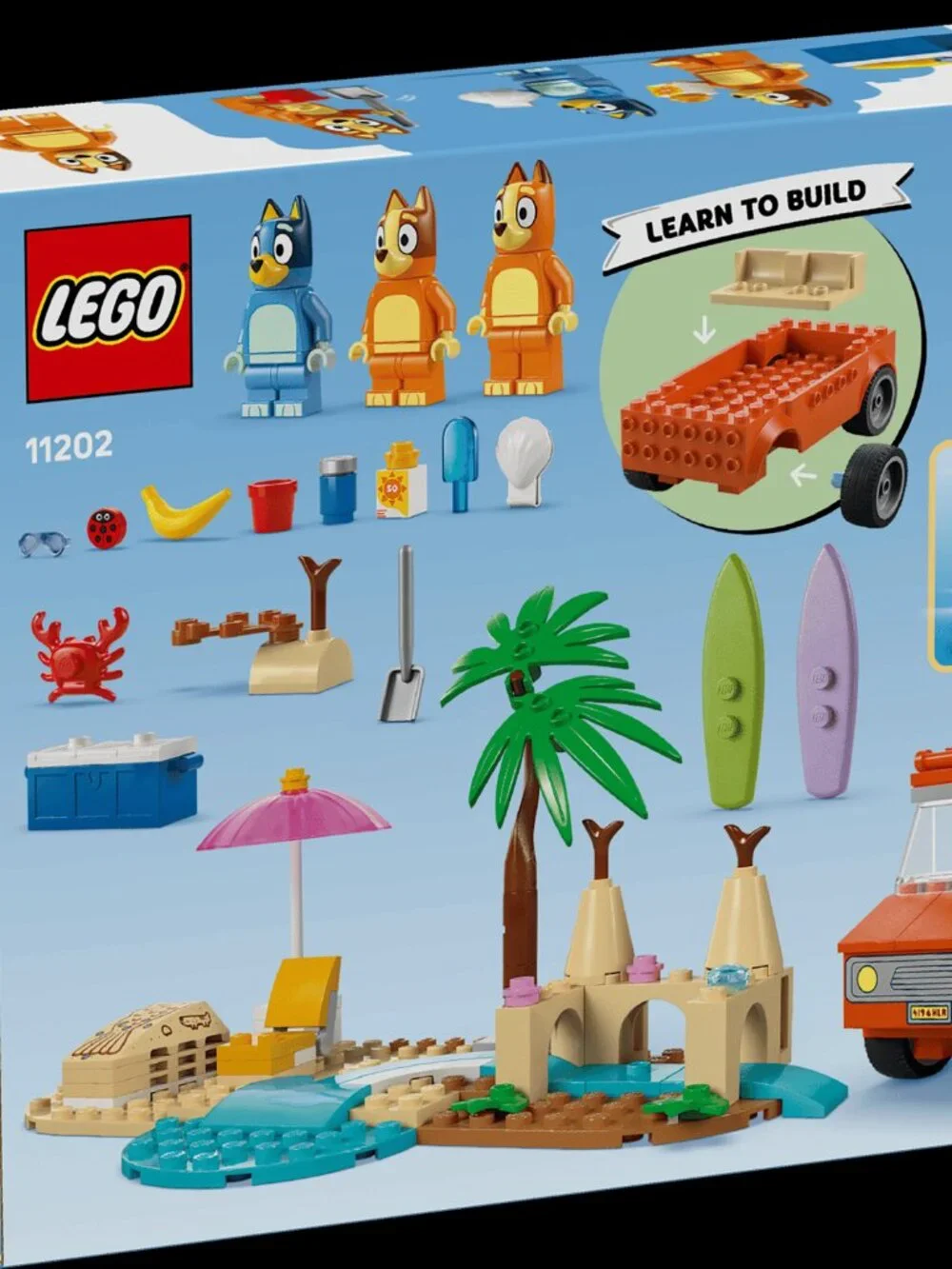 New & Sealed Lego DUPLO Bluey’s Beach & Family Car Trip Set 11202